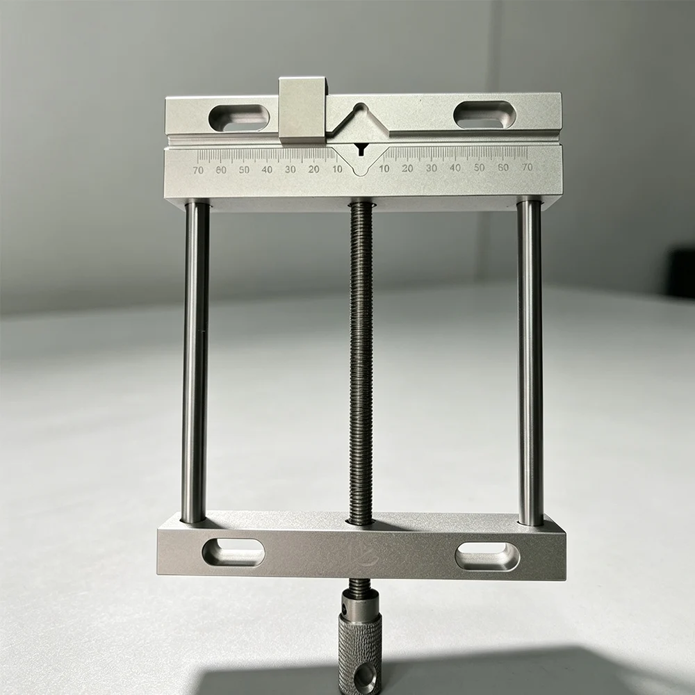 Aluminium Alloy Flat Tongs Vice Milling Machine Bench Drill Vise Fixture Flat Tongs Screw Precision