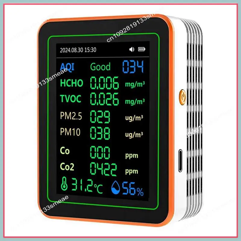 

N94R 12 в 1 монитор качества воздуха PM2.5 PM10 счетчик частиц с сигнализацией детектор CO счетчик CO для домашнего офиса или школы