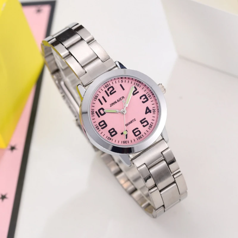 Cute Digital Pointer Wristwatch High Quality Children Watches Students Steel Quartz Adult Watch Birthday Gift Relojes Montres