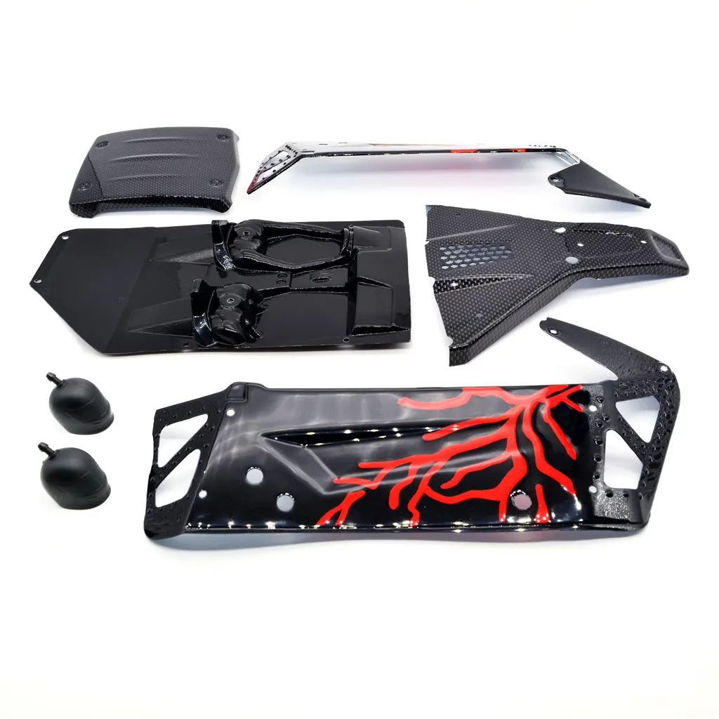 Kit de carcasa de carrocería de coche RC 7534 7535 7536 7537 para -10 DBX10 1/10 RC Car Upgrade Parts Accesorios de repuesto, 1