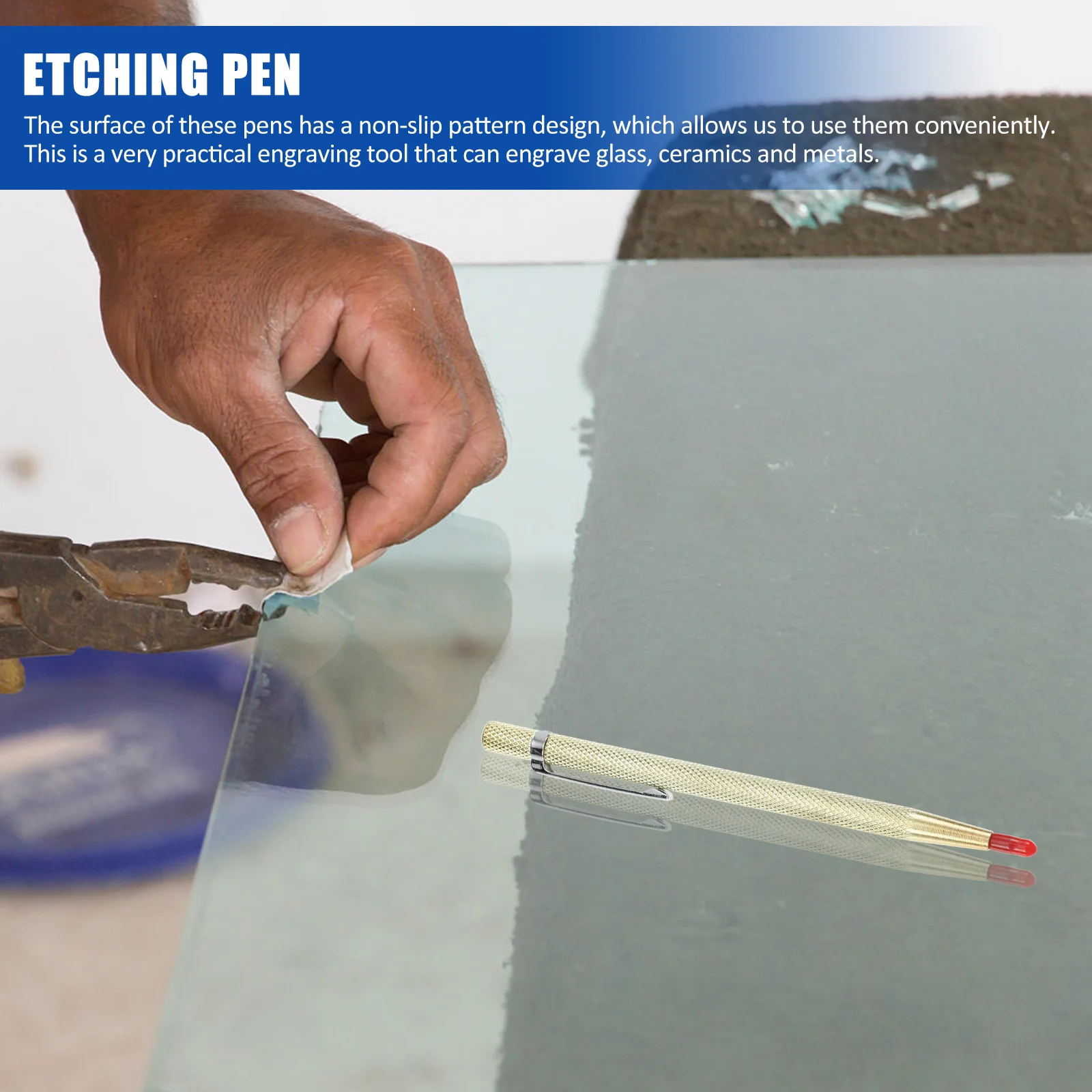 

4Pcs Cutting Marking Tool Durable Metal Scribe Glass Engraving Pen Hard Material Line Drawing Tools Etching Pen