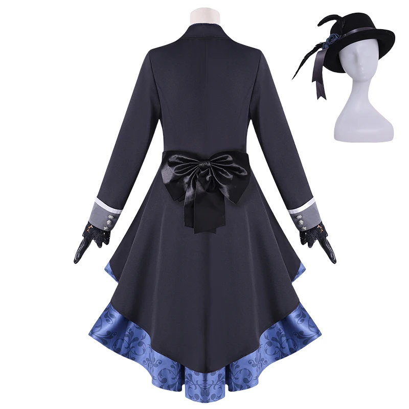 Anime Ciel Phantomhive Cosplay Costume Black Butler Cosplay Ciel Wig Black Rose Uniform Hat Halloween Costume for Men Comic Con view 3