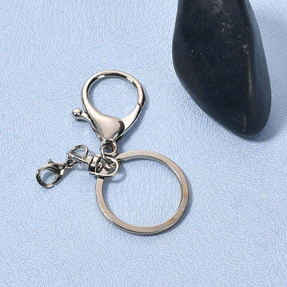 Metal Keyring Keychain Alloy Lobster Clasp Three Piece Set Four Piece Set Keyring 8-shaped Buckle Pendant