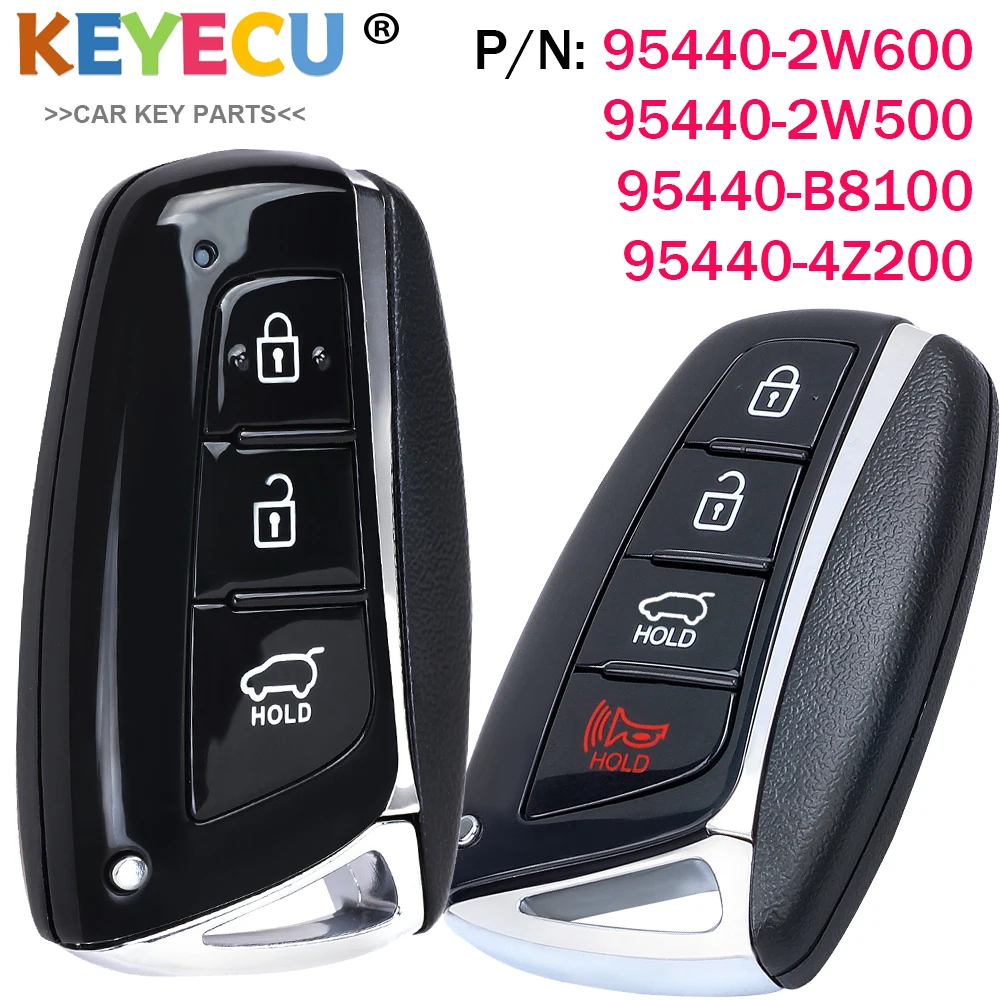 For Hyundai Santa Fe 2013 2014 2015 2016 2017 2018 Smart Remote Key 46 CHIP SY5DMFNA04 SY5DMFNA433 95440-B8100 2W500 95440-4Z200