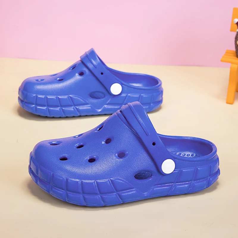 

Пара детских летних туфель с открытым носком, мягкие и удобные тапочки, размер 24-29, NDF-3335