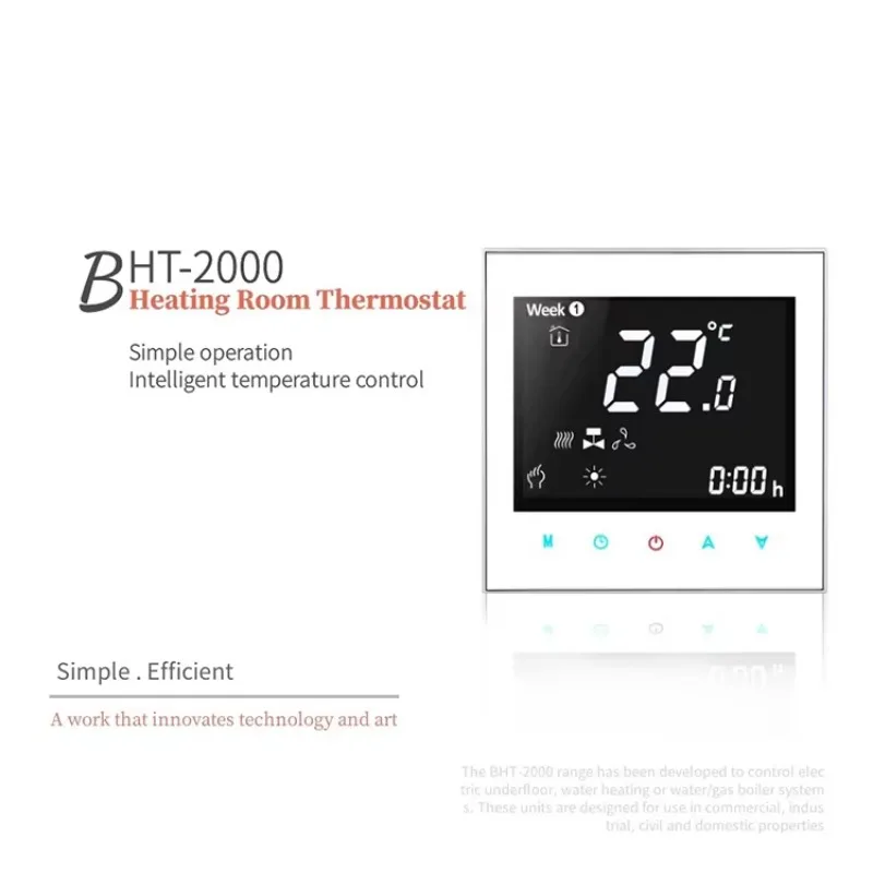 BHT-2000 Compressor Wifi Thermostat 2 Two Stage Compressor Room Thermostat Air Conditioning System