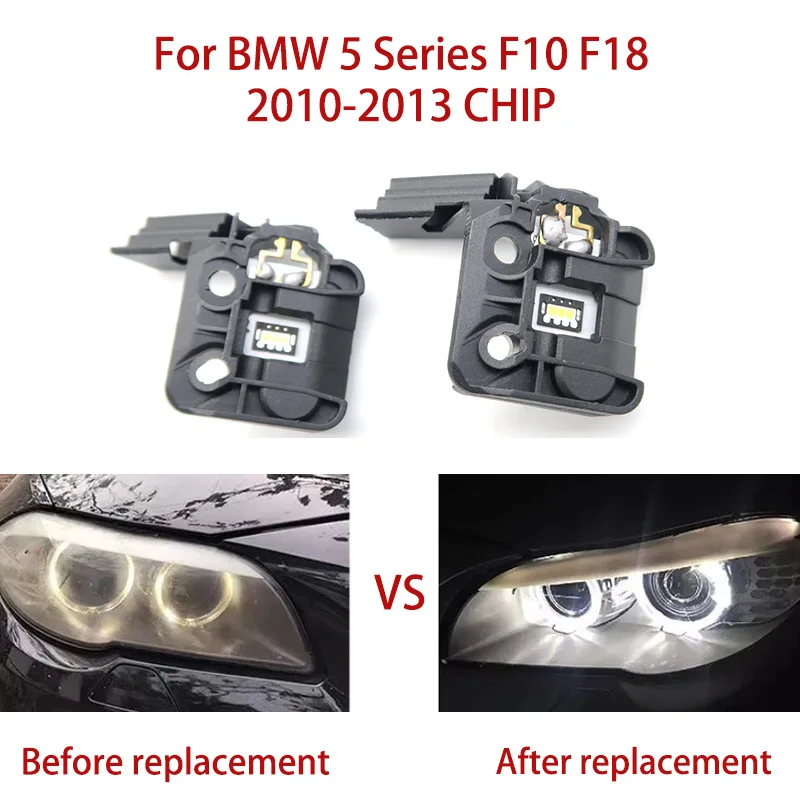 White Light For BMW 5 Series F10 F18 Daytime Running Lights 2010-2013 Ballast Angel Eye Light Source Module Car Headlight CHIP