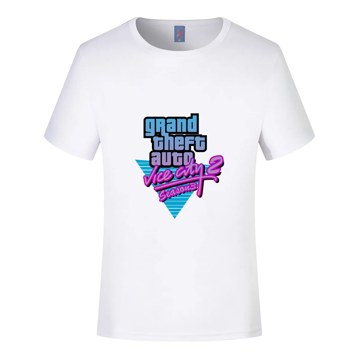 تي شيرت مطبوع من Game Gta Vice City للرجال والنساء بأكمام قصيرة ملابس قطنية ملابس الشارع الشهير