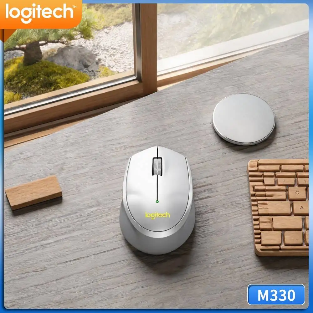 Logitech M330 Silent Wireless Mouse Optimized Scroll Resistance Comfort For Long Document Reading Desktop Notebook Task