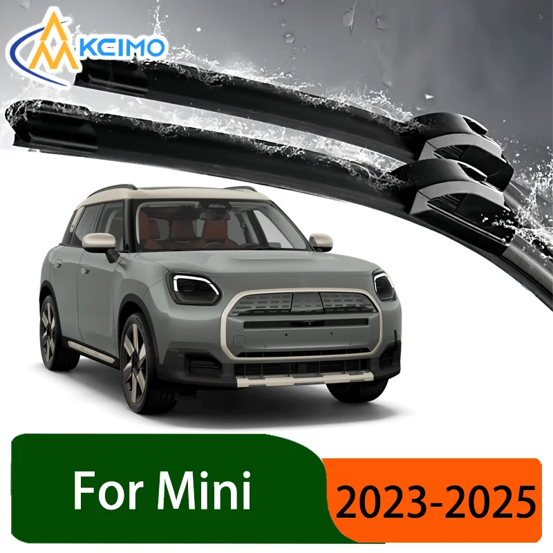 

Silent Black Front Wiper Blades Set for Mini Countryman U25 2023-2025 2024 Auto Windscreen Windshield Window Wiper Accessories