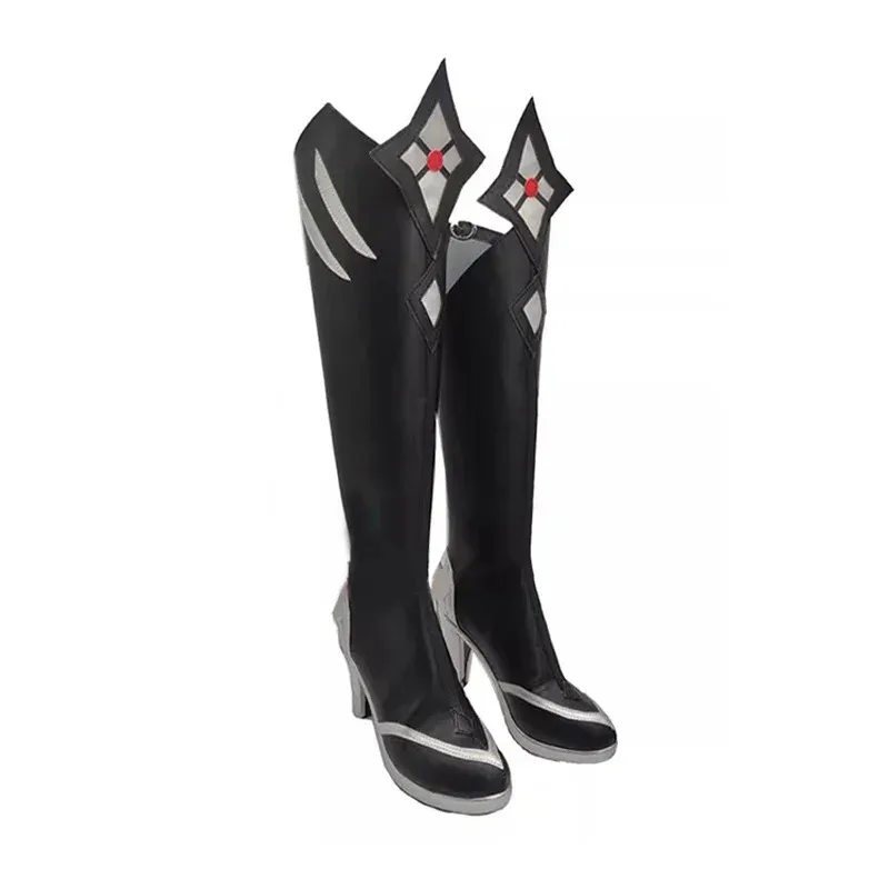 

Игры Genshin Impact Обувь для косплея The Knave Arlecchino Ботинки Аксессуары для персонажей аниме Сапоги на высоком каблуке Хэллоуин Propb; 3 '