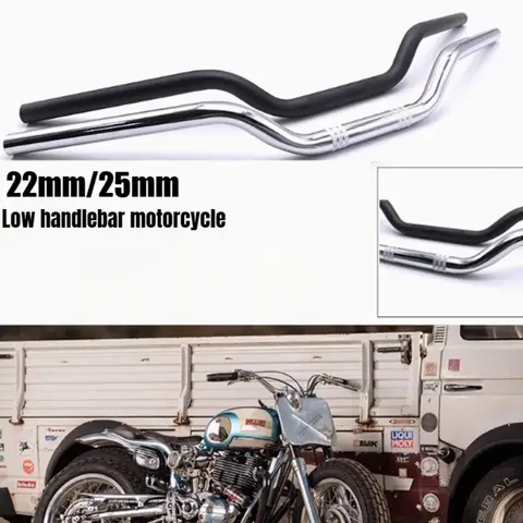 레트로 22mm 25mm 오토바이 핸들 바 오토바이 스틸 핸들 바 스쿠터 핸들 바 모터 바 Yamaha Suzuki Kawasaki Honda