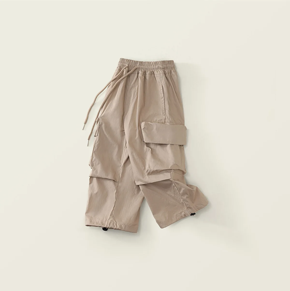 Baby Girls' Fashionable Work Pants for Spring and Autumn 2026 New Children's Korean Version Solid Color Versatile Loose Pants