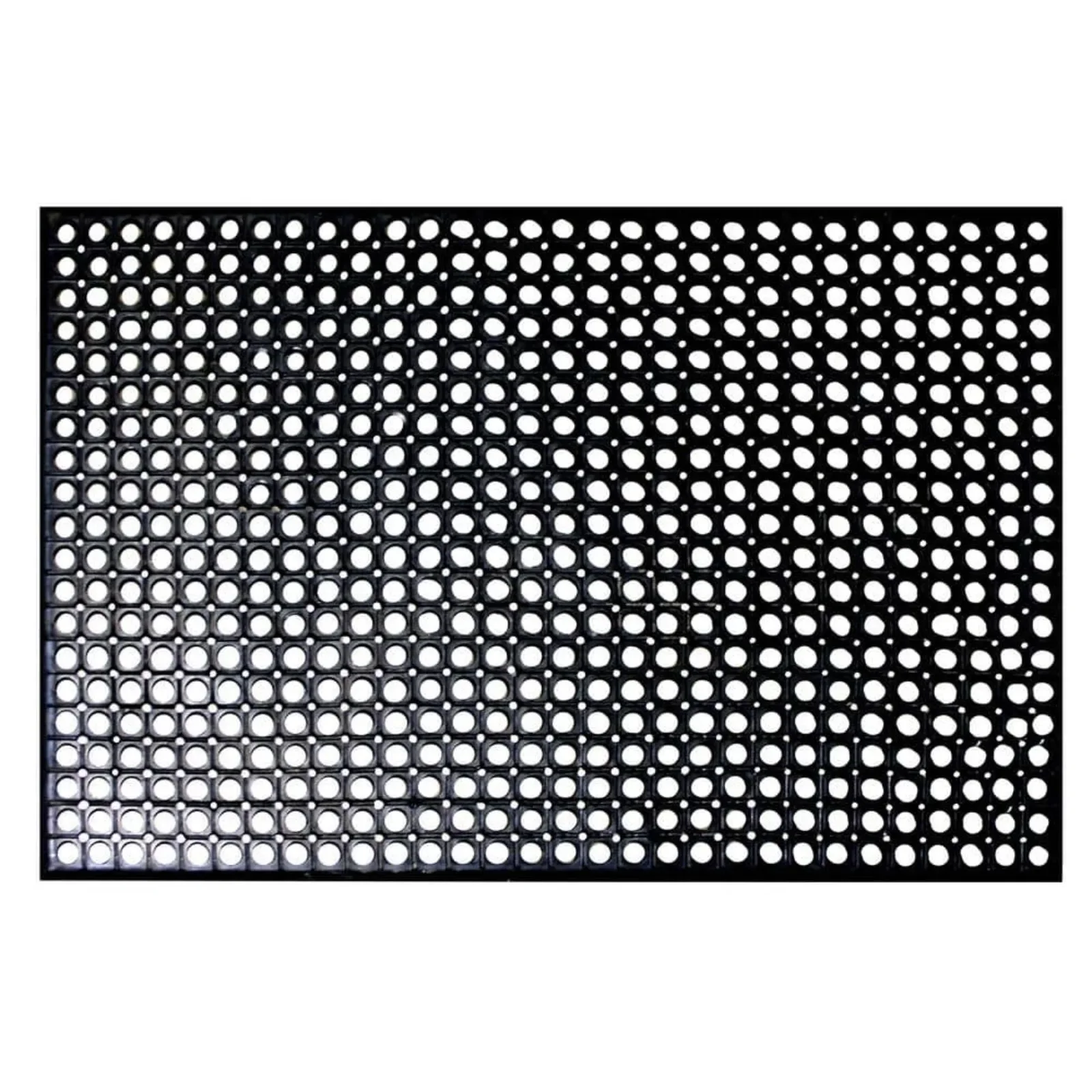 Restaurant Rubber Floor Mat Black Industrial Commercial Anti Fatigue 36 X 60 In.Heavy-Duty Black Commercial Anti-Fatigue