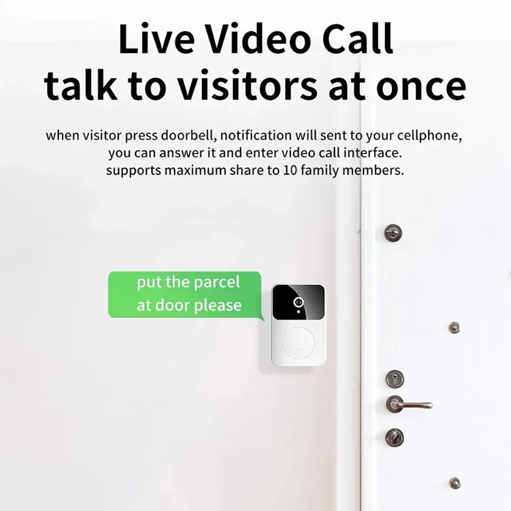 Беспроводные дверные звонки, домофон, видеоглазок, дверная камера, Wi-Fi с монитором, детектор движения, дверной звонок, умный дом, безопасность