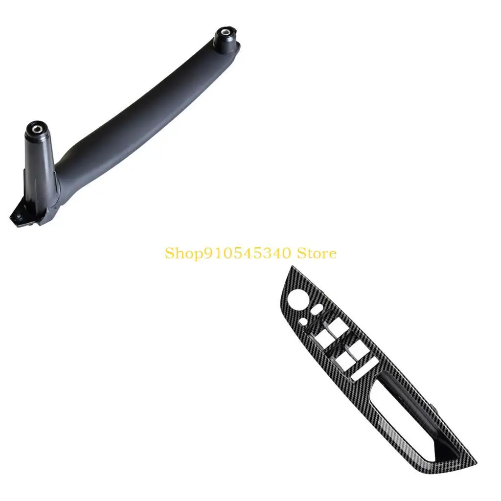 U2JA ABS PC Car Interior Door Pull Handle Trim Cover, Direct Fit Repair Part for Door Panel Service Tasks and Daily Care