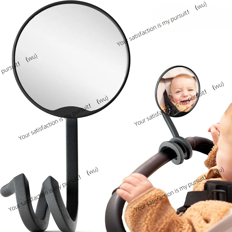 Universal Stroller Baby Rearview Mirror No Installation Trolley Observation Accessory