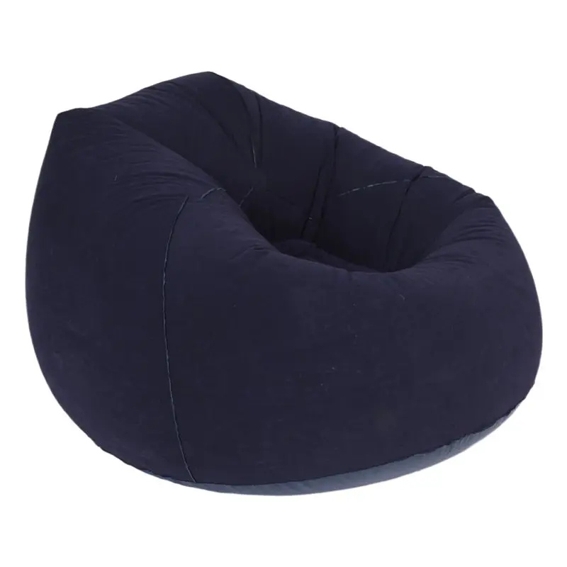 ABLK Large Inflatable Sofa Chair Bean Bag Flocking PVC Garden Lounge Beanbag Outdoor Furniture Camping Backpacking Bags