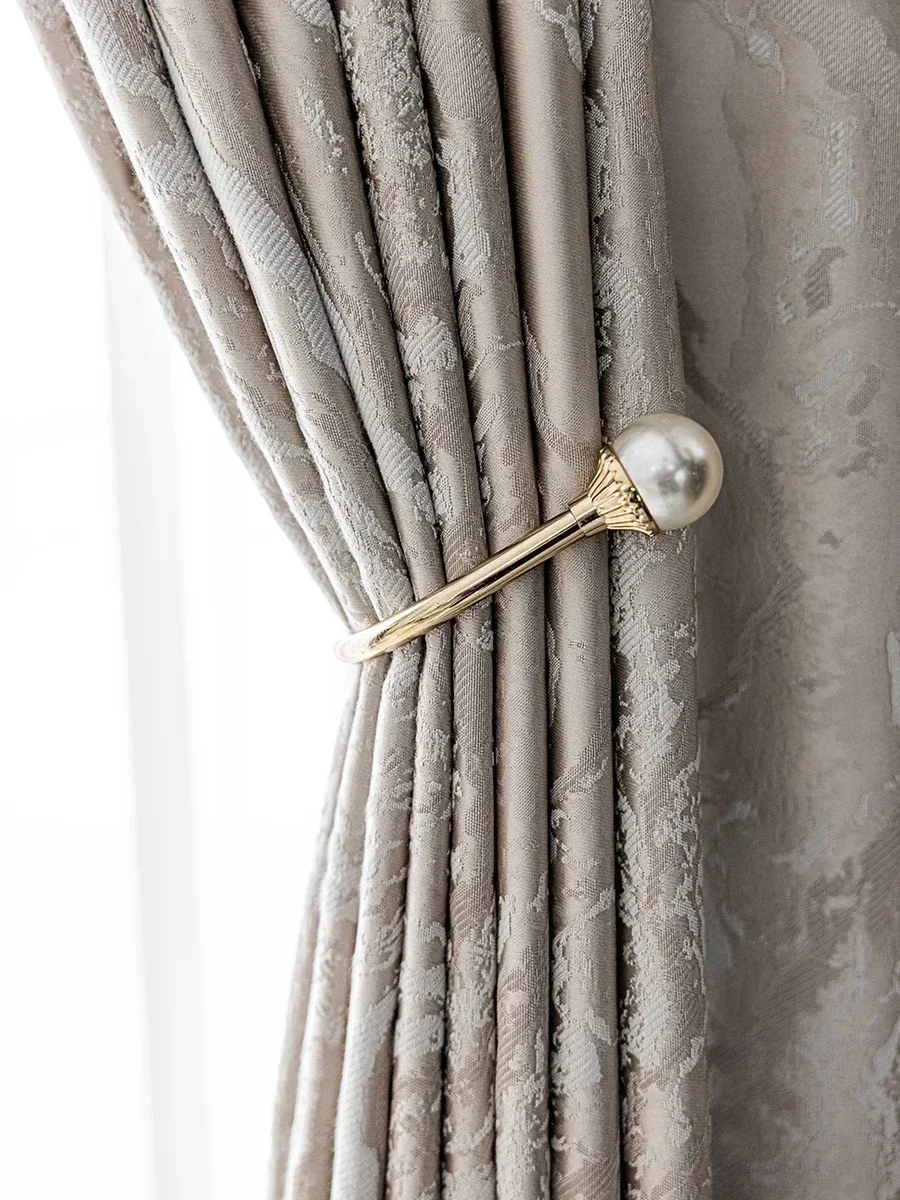 

Литературная роскошная современная жаккардовая занавеска, окрашенная в пряже, гостиная, спальня, готовая затемнение, окна от пола до потолка, дизайн виллы