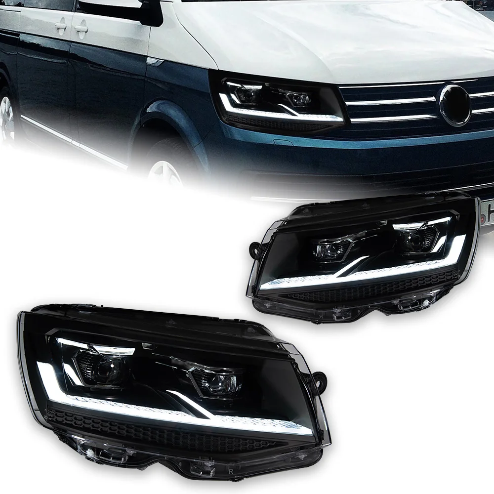 

Car For VW Multivan T5 2010-2021 Headlights DRL Hella LED Bi Xenon Bulb Fog Lights Car Accessory Head lamp