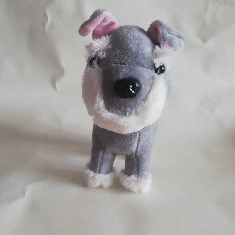 

Lovely Schnauzer Plush Toy 20cm Schnauzer Dog Soft Doll Baby Toy Birthday Gift B0837