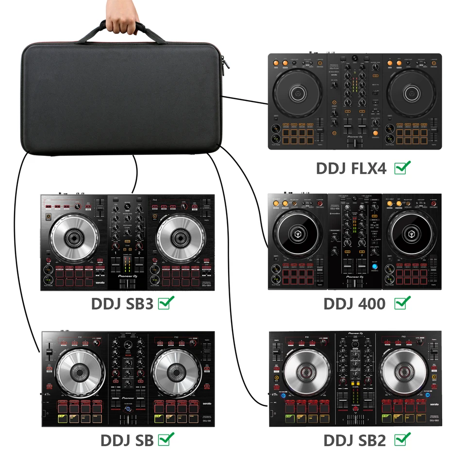 LTGEM ケース Pioneer DJ DDJ FLX4/DDJ 400/DDJ SB3/DDJ SB2 DJ