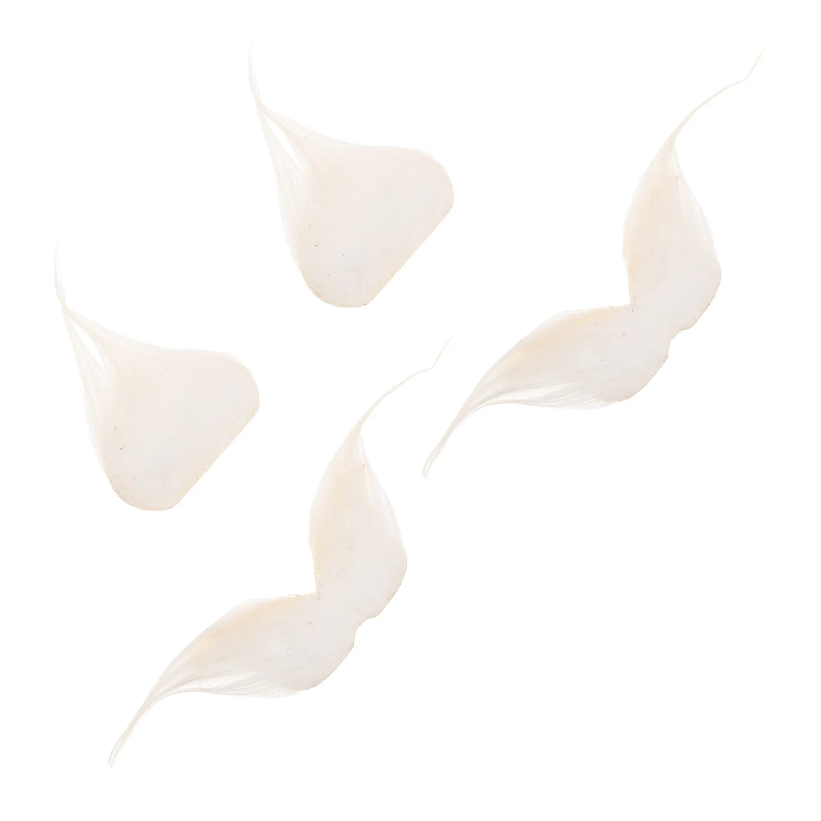 2 set Barba bianca Costume da uomo anziano Prop Capelli facciali finti realistici per la festa di Natale di Halloween Cosplay Vestito da Babbo Natale