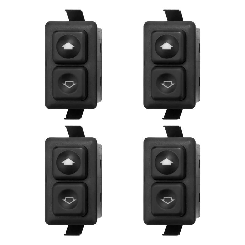 4Pcs Power Window Sunroof Switch Illuminated For Bmw E30 E24 E28 From 09/1986 61311381205 / 61 31 1 381 205