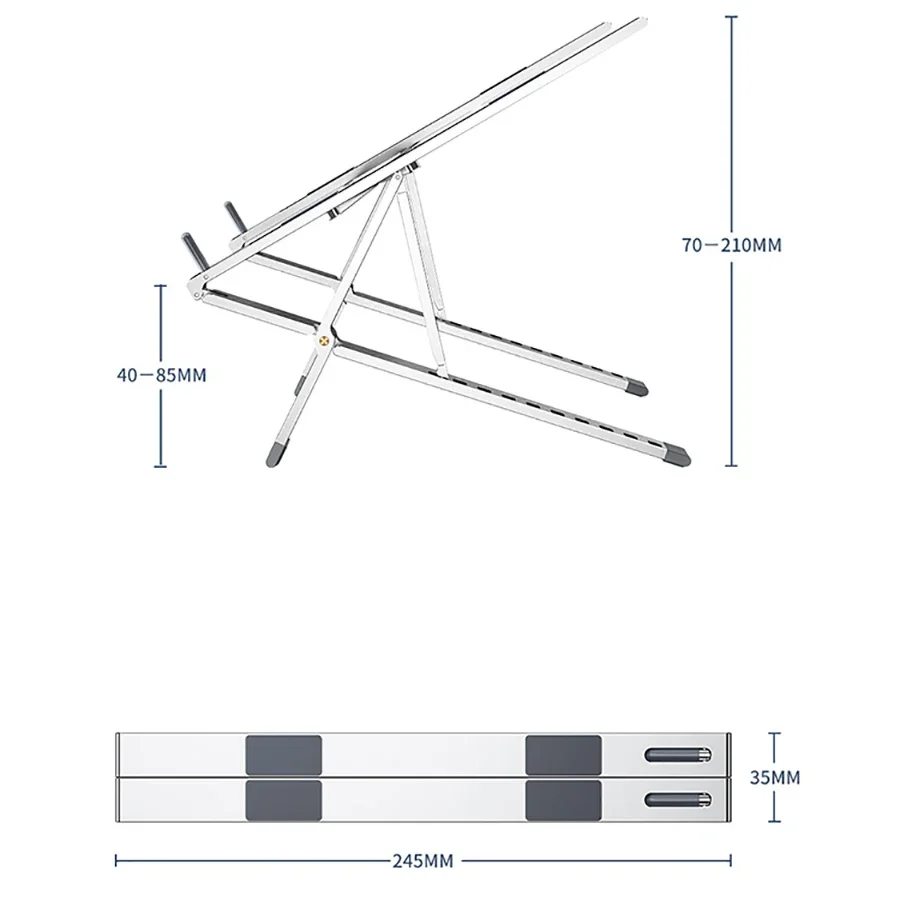 

Регулируемый держатель для ноутбука, подставка для ноутбука MacBook Pro Air, портативный охлаждающий кронштейн