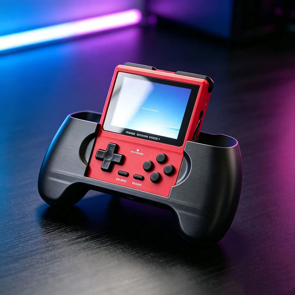 DIY Controller Grip Handle Fit for GKD Pixel Game Console, 3D Printed Ergonomic Holding Handle Accessory for GKD Pixel