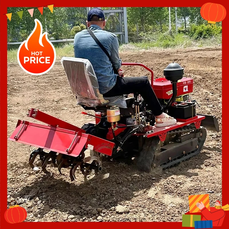 25HP 4WD Mini Tiller, Deep Plowing & Rotary Tillage, Easy to Operate
