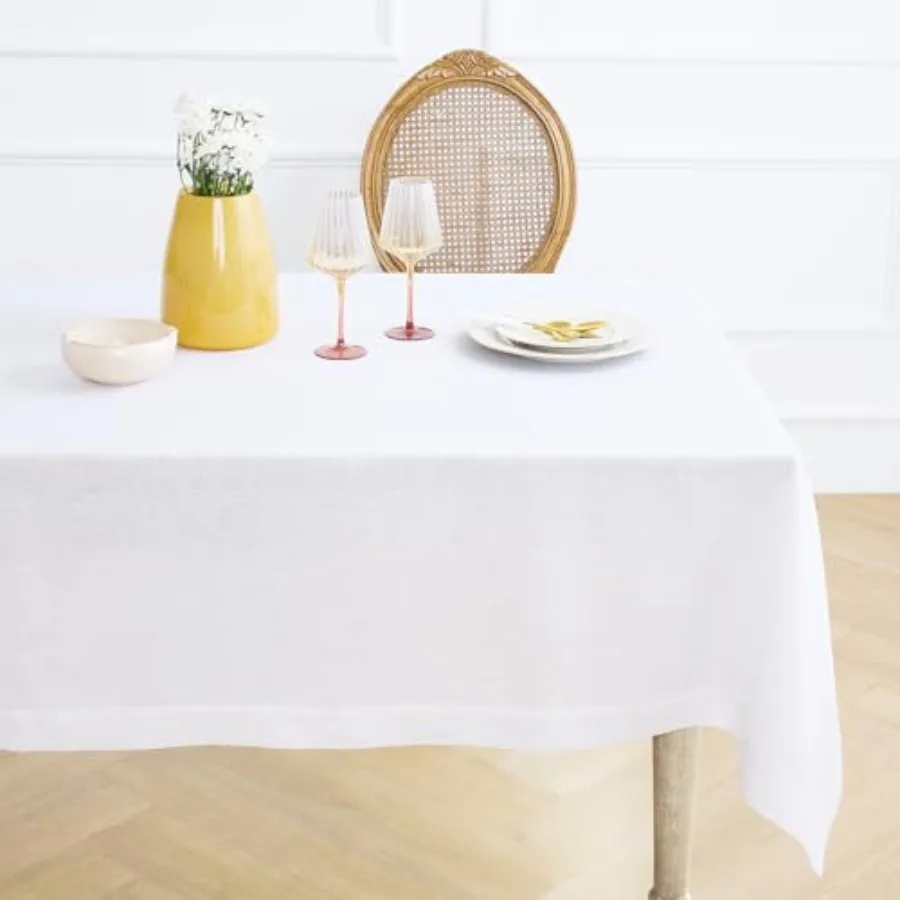 White Linen Tablecl…