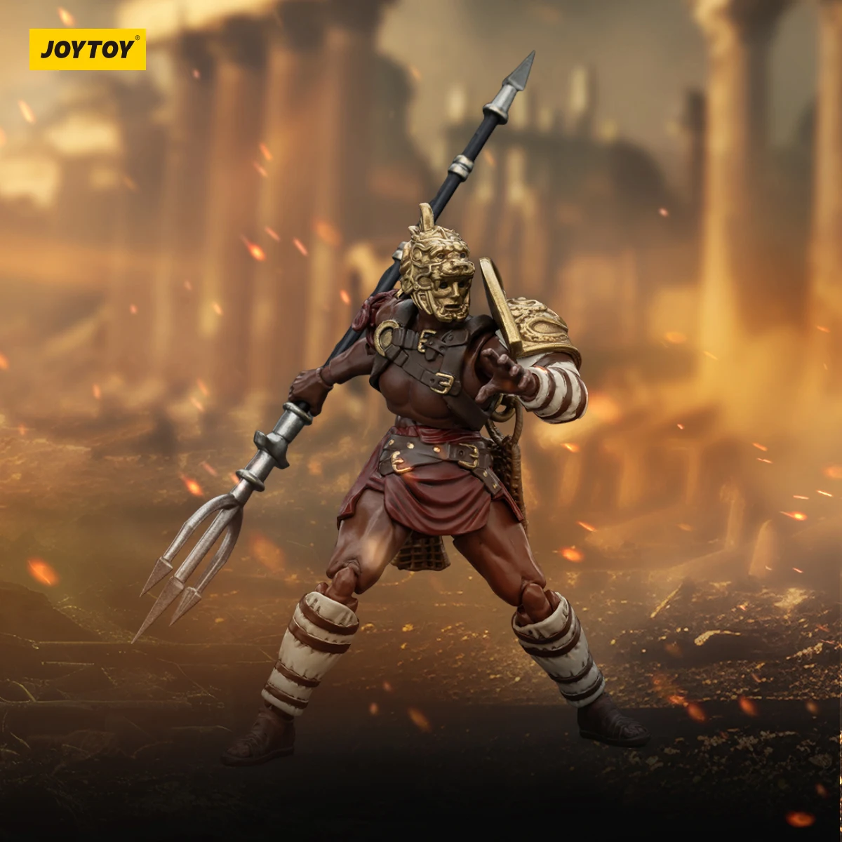 

JOY TOY Strife Roman Gladiator Retiarius Gladiator Action Figures Original Doll Decoration Gift Collection Garage Model Toys