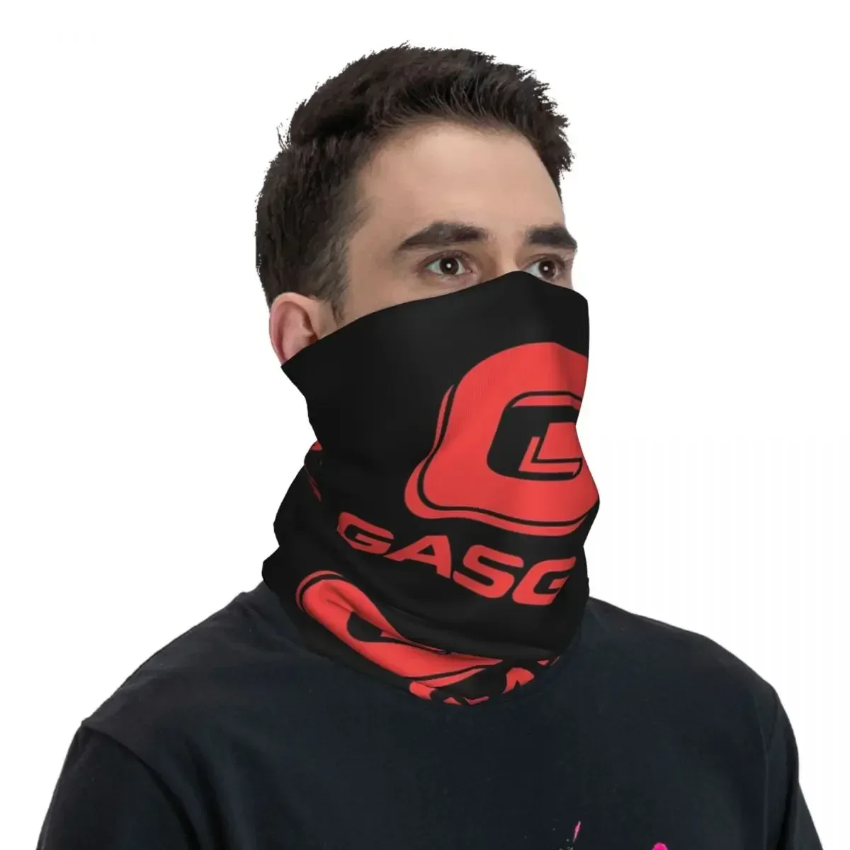 Gasgas Plaid Logo (4) chustka na szyję z nadrukiem szalik ciepły szalik rowerowy Outdoor Sports unisex dla dorosłych wiatroszczelny