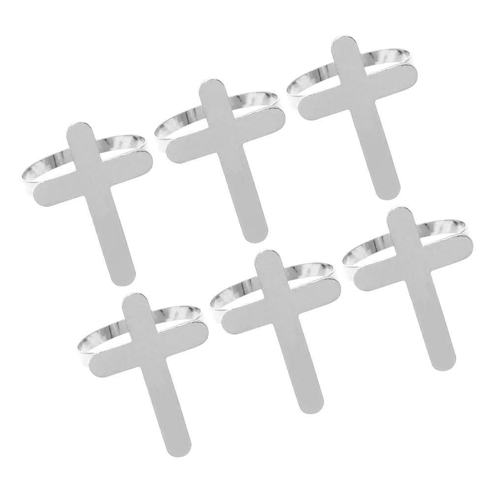 

Napkin Rings Cross Shaped Metal Buckles Decorative Table Accessories for Weddings Festivals Hotels Elegant Napkin Holders