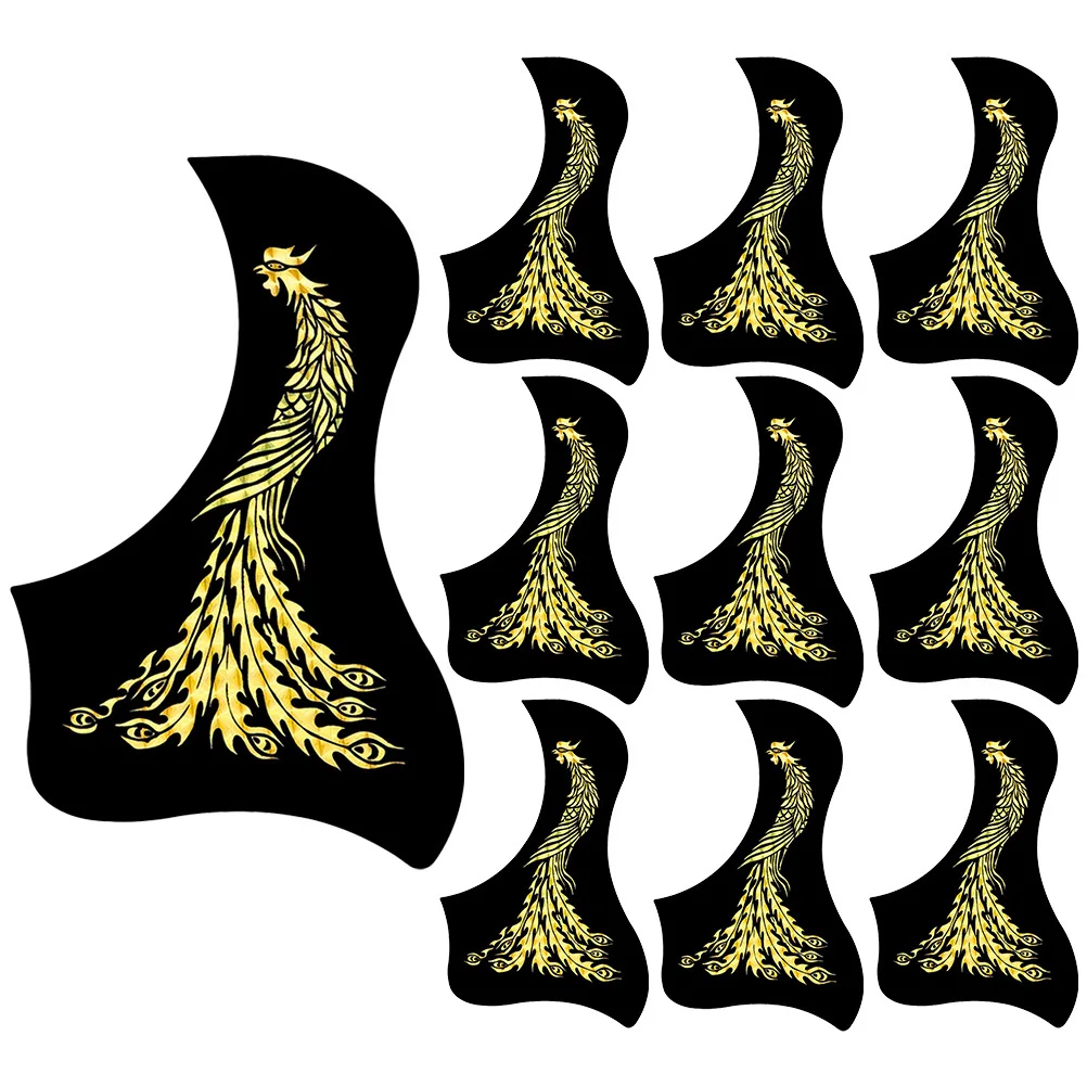 

10Pcs Guitar Pickguards for Acoustic Folk Replacement Sturdy Protective Board Scratch Resistant Light Weight Guard Modern Design