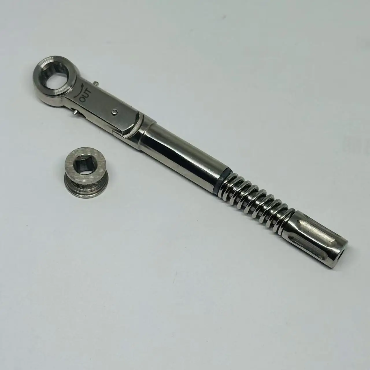 

DENILK Dental Implant Torque Ratchet Wrench 10.5Mm 10-50 Ncm with Stainless Steel Drivers - Precision Implant Instruments