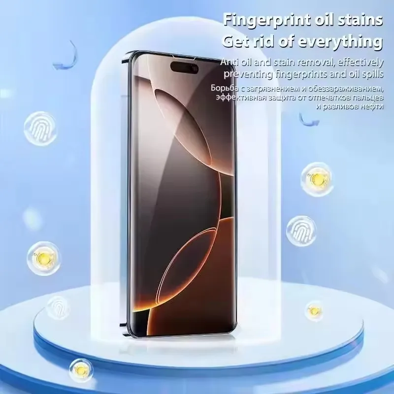 5 Stück Vollflächige Hydrogel-Folie für iPhone 17 16 11 12 13 14 15 18 Pro Max Displayschutzfolie für iPhone 15 16 Plus XR XS, kein Glas – Detail 5