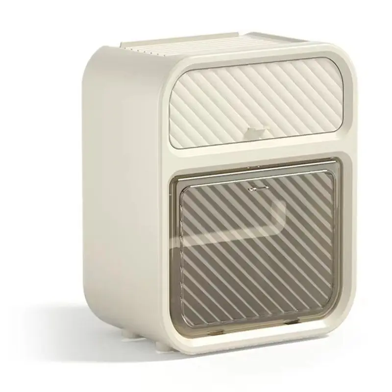 

A77I Waterproof Toilet Paper Holder With Storage Wall Mounted, Adhesive Tissue Storage Box With Shelf For Bathroom