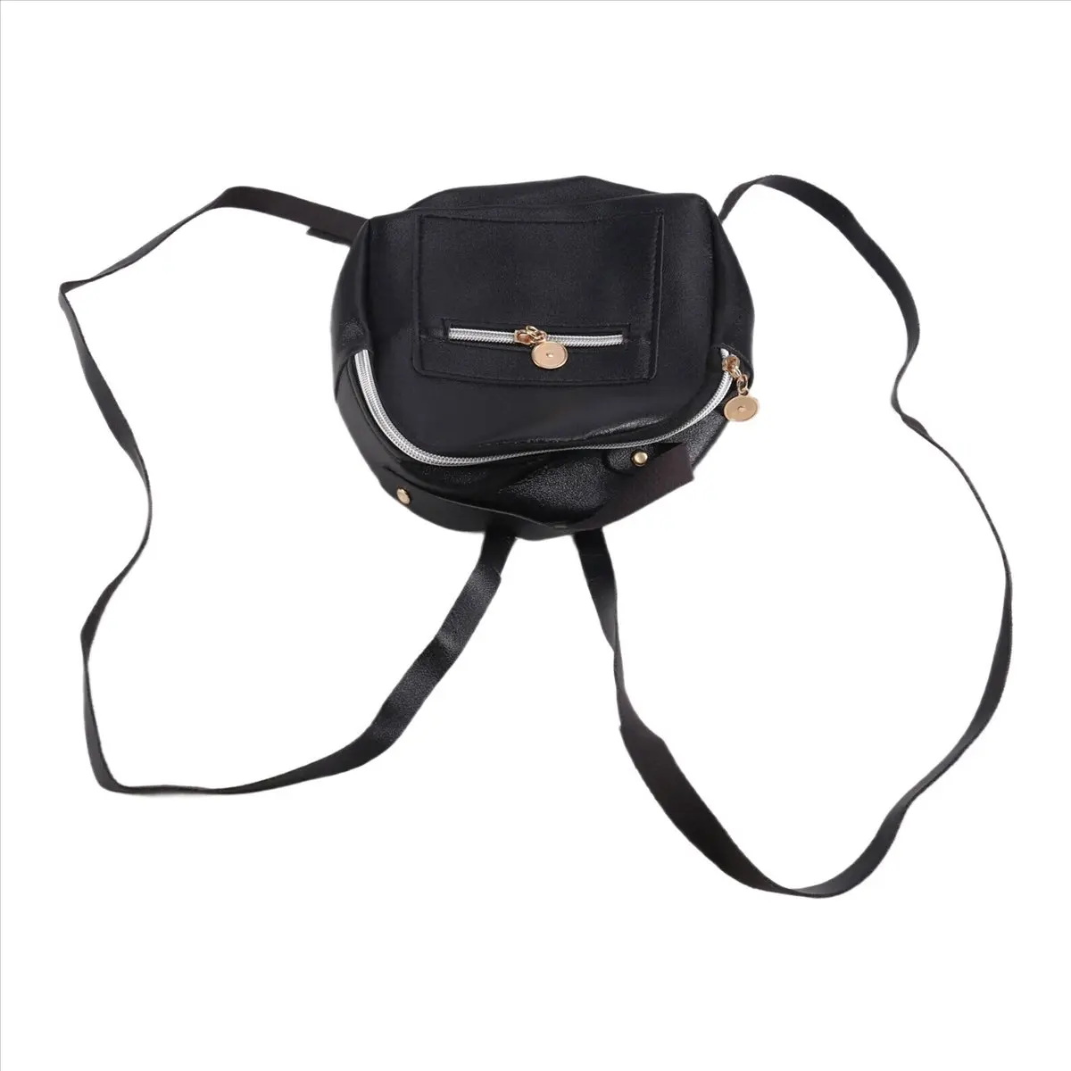 

*BAAY модный женский маленький рюкзак на одно плечо, кошелек для мобильного телефона, женский мини-рюкзак для путешествий, однотонная кожаная сумка, черная