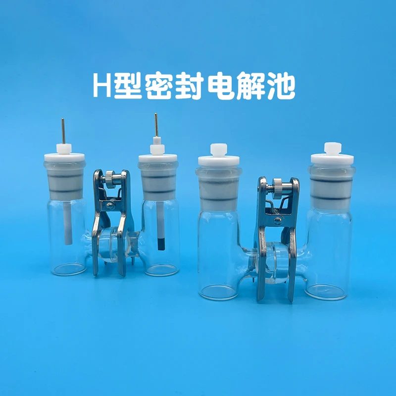Laboratory Electrochemical H-type Sealed Electrolytic Cell, Frosted Mouth To Cup, Two-electrode Body Electrolyzer