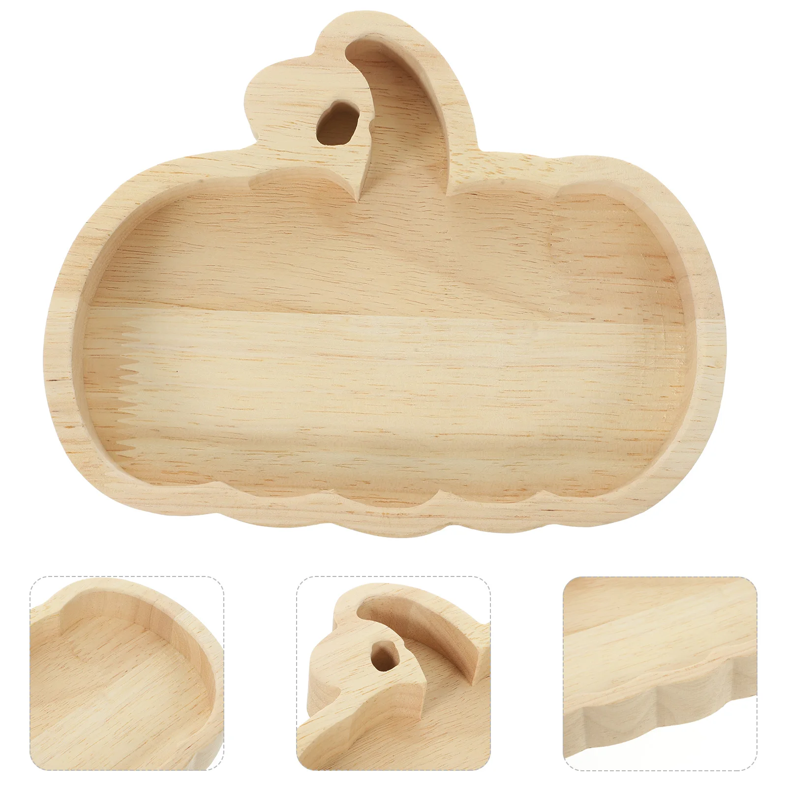 

Деревянный поднос для закусок в форме тыквы на Хэллоуин, тарелка для десерта, тарелка с сухофруктами, сервировочный поднос для дома, кухни, декоративная еда для хранения хлеба