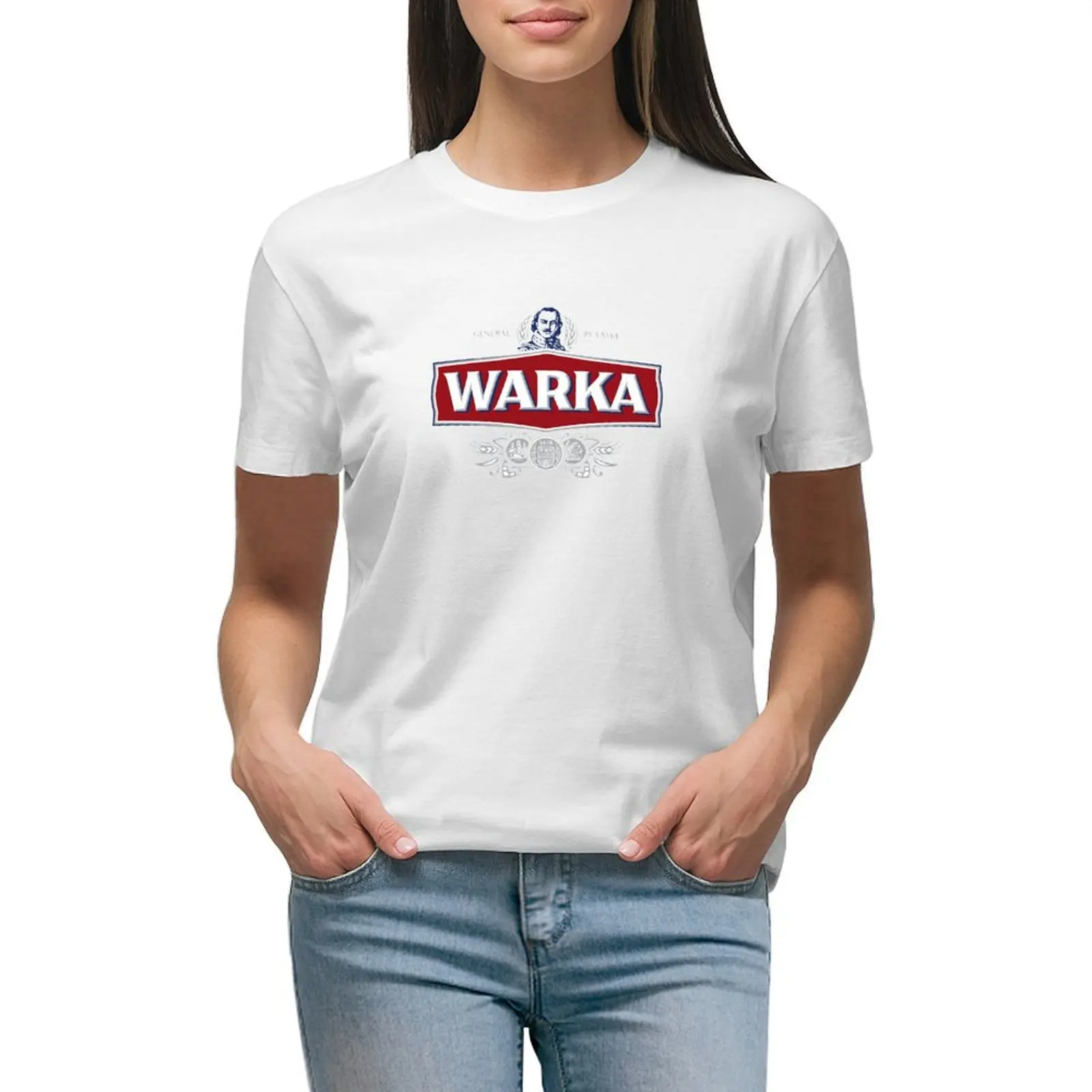

Warka Polish Beer T-shirt summer tops kawaii clothes hippie clothes t-shirts for Women pack