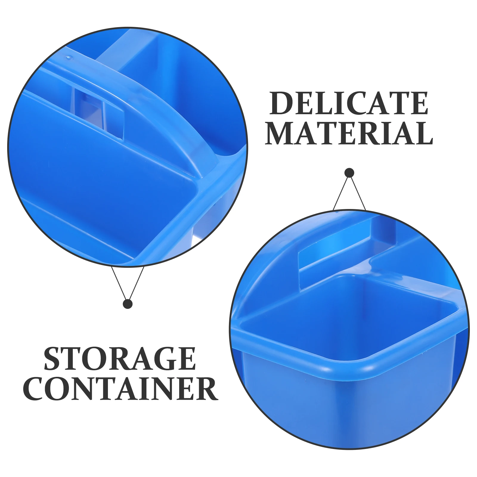 

Blue Student Desk Organizer Storage Box Stationery Basket Art Holder Large Capacity Portable Container Painting Supplies School
