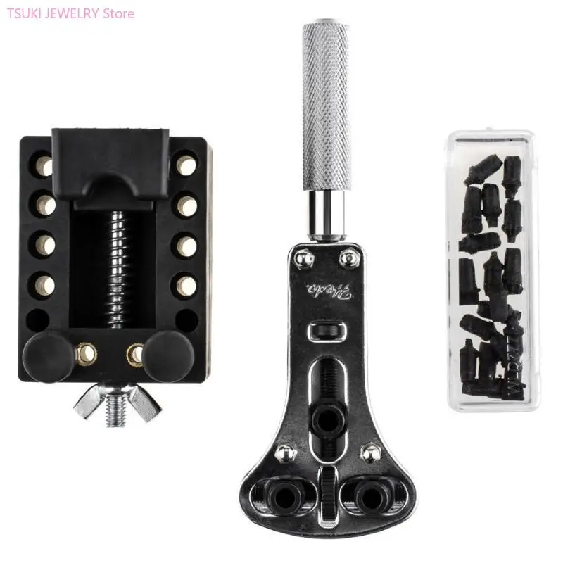 62KE 147PCS مجموعة أدوات إصلاح المراقبة للافتراحات الافتتاحية رابط الربيع شريط الساعات مزيل الساعات