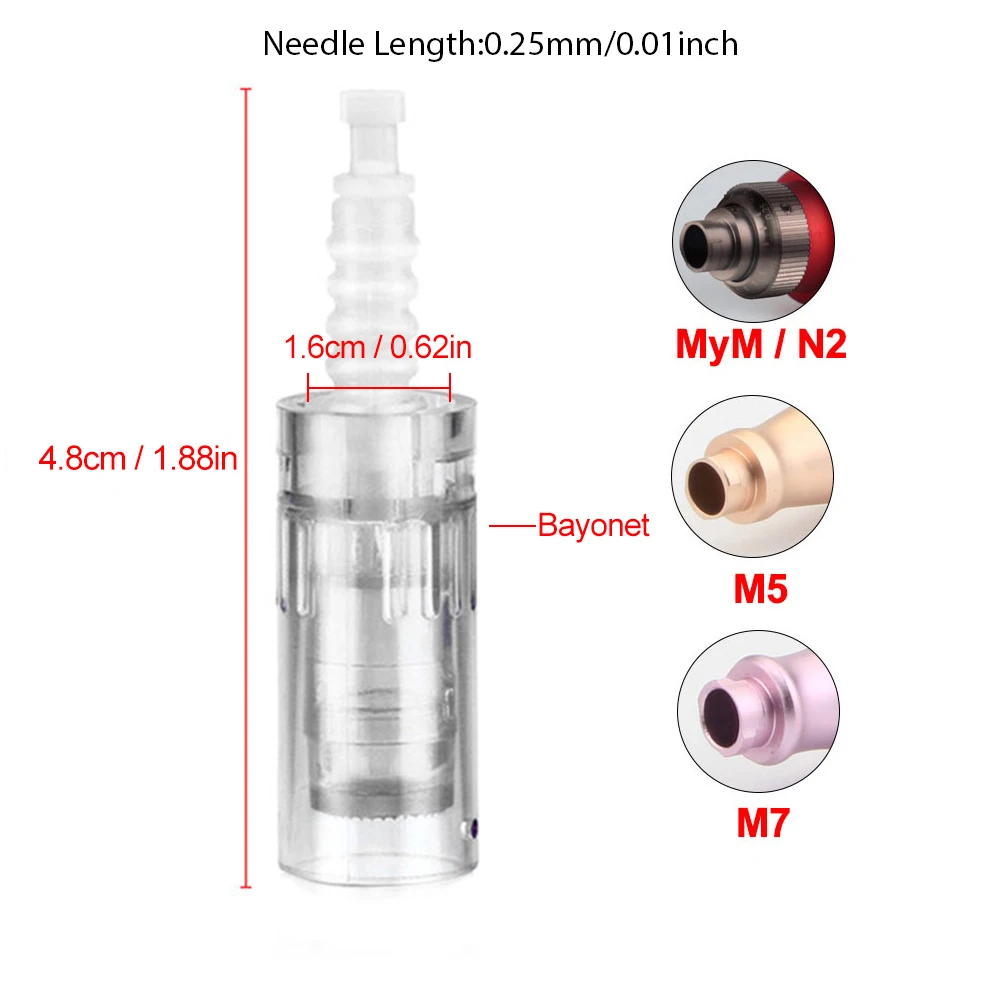 � Bajonett-Kartuschennadeln für MYM M5/M7 & Dr Pen N2 – 12/36 Pin & 3D/5D für Auto-Mikronadeln – Detail 4