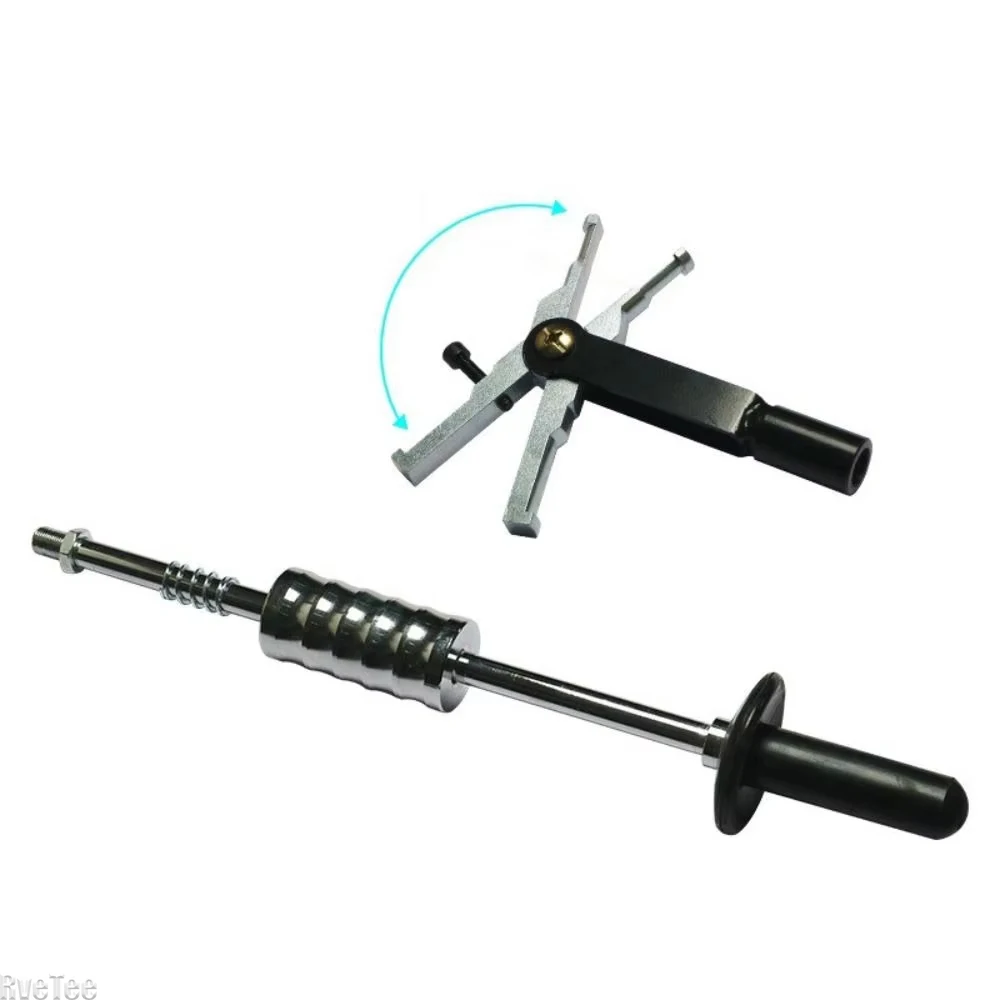 

Double Head Slide Hammer Puller Adjustable Inner Hole Anti Slip Wear Resistant Hand Tool Set for Bearing Disassembly Maintenance