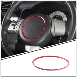For Toyota FJ Cruiser 2007-2021 Steering Wheel Trim Ring Sequin Ring Cover Button Trim Sticker Steering Wheel Center Ring Cover