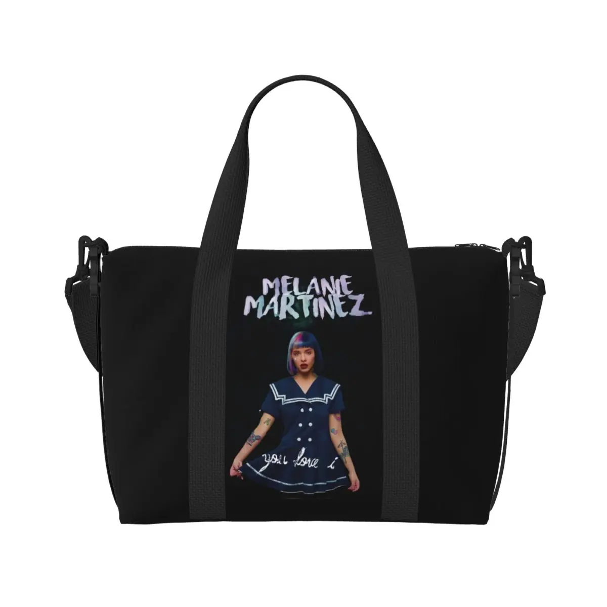 Custom Portals Mushroom Melanies Martinez Groceries Shopping Tote Bag Women American Singer Songwriter Gym Beach Travel Bags