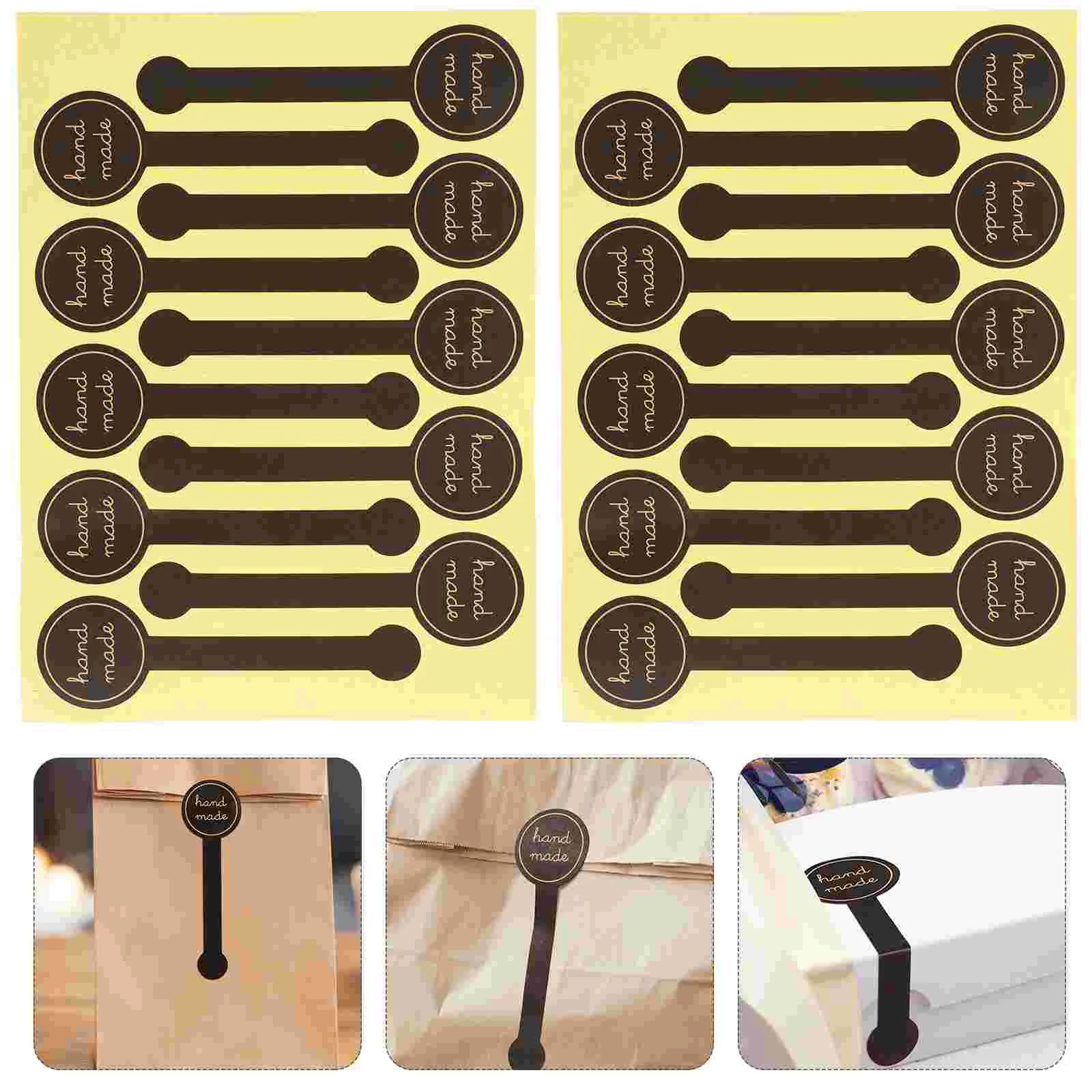 100 Pcs Label Stickers for Containers Scrapbook Bakery Seal Decals Adhesive Packaging